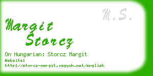 margit storcz business card